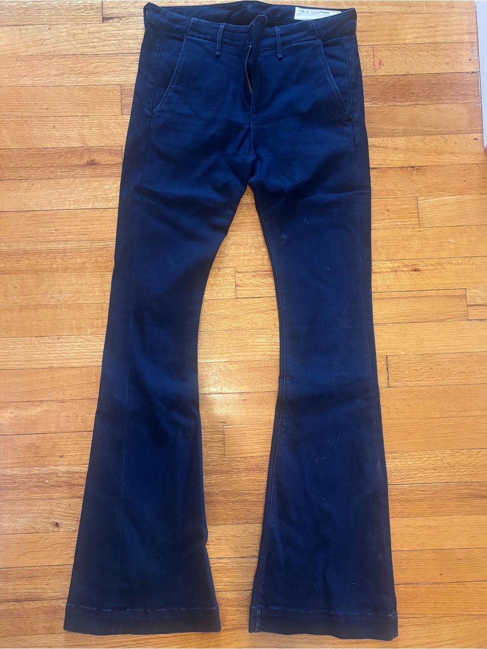rag & bone Navy Flare Jeans - Sz 28